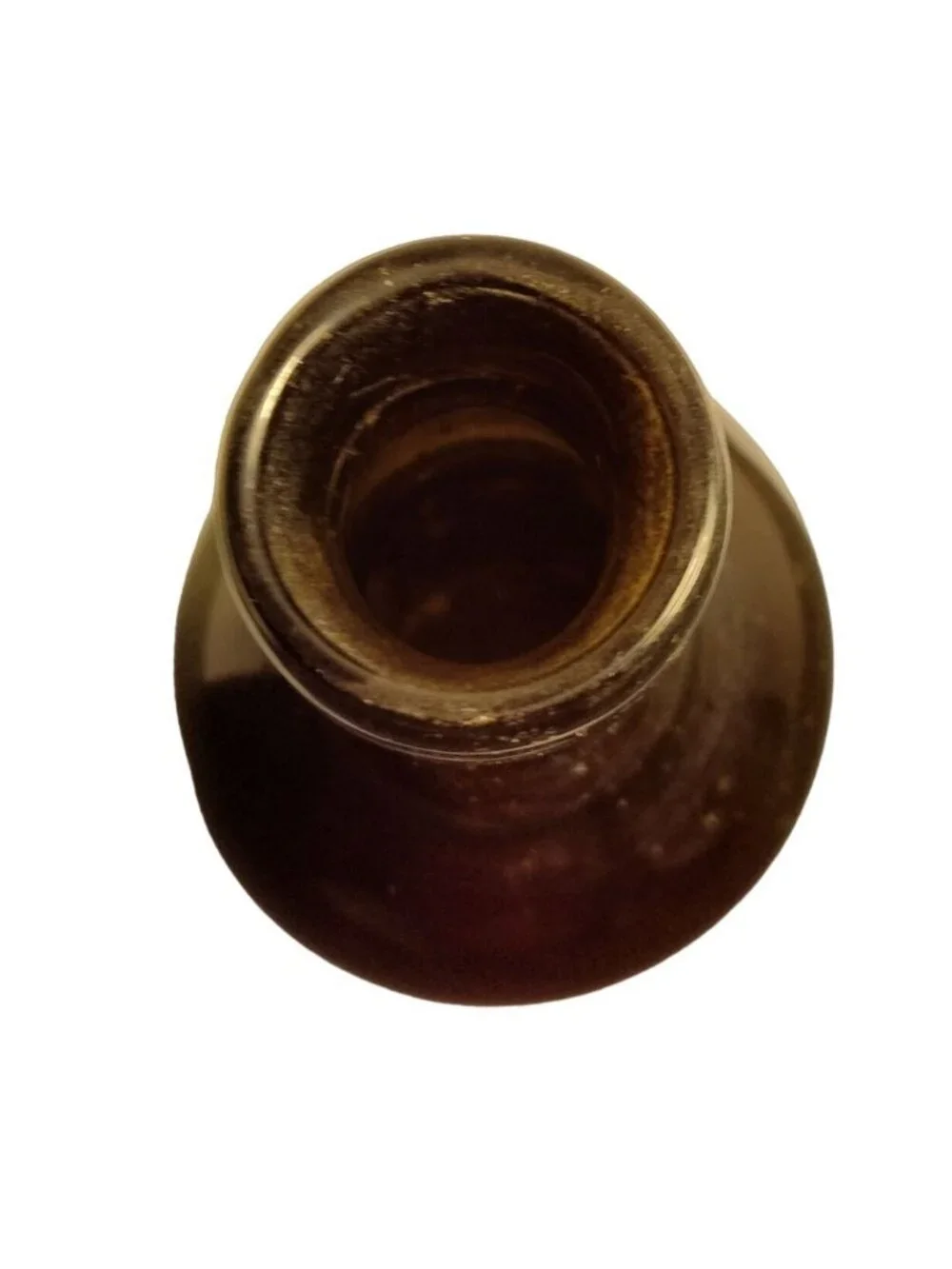 Antique Primitive Brown Glass Spirit Bottle Vintage Liquor Western Colorado